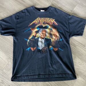 Vintage Anthrax Tour T Shirt 2000 Bee Line Across America